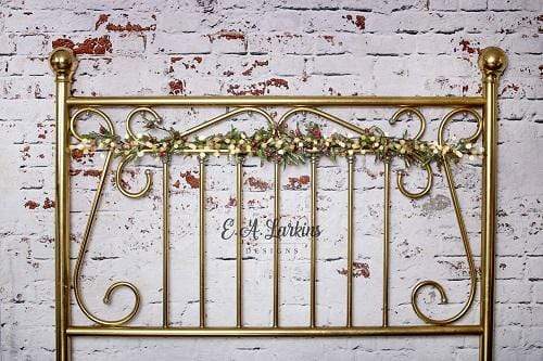 Katebackdrop£ºKate Christmas Brass Headboard Backdrop for Photography Designed By Erin Larkins