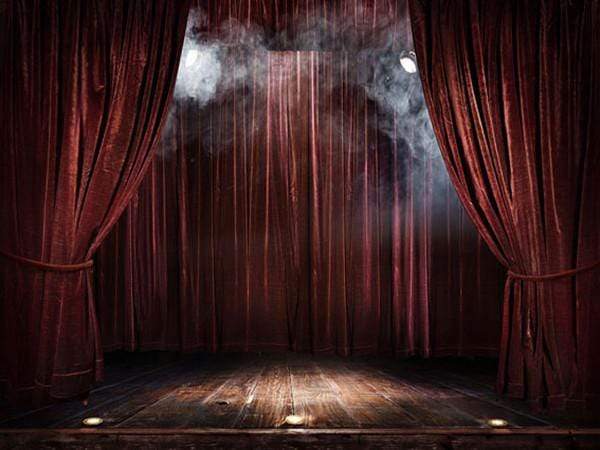 Kate Stage Photography Backdrops Burgundy Curtain Light Background - Katebackdrop