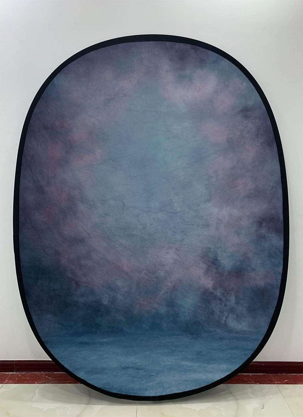 Katebackdrop拢潞Kate Blue Purple Gradient Abstract Texture/ Dark Blue Green mixed Brown Red Collapsible Backdrop Photography 5X6.5ft(1.5x2m)