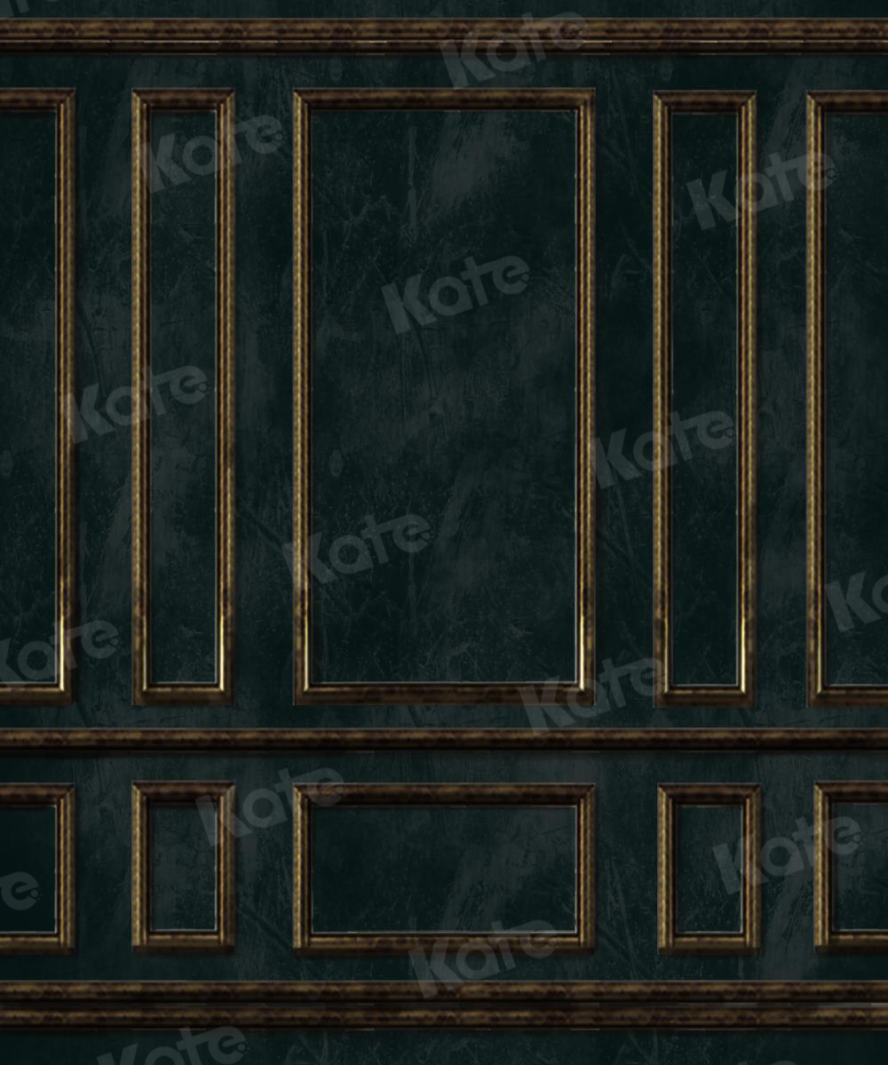 Kate Elegant Retro Dark Green Wall door Backdrop - Kate Backdrop