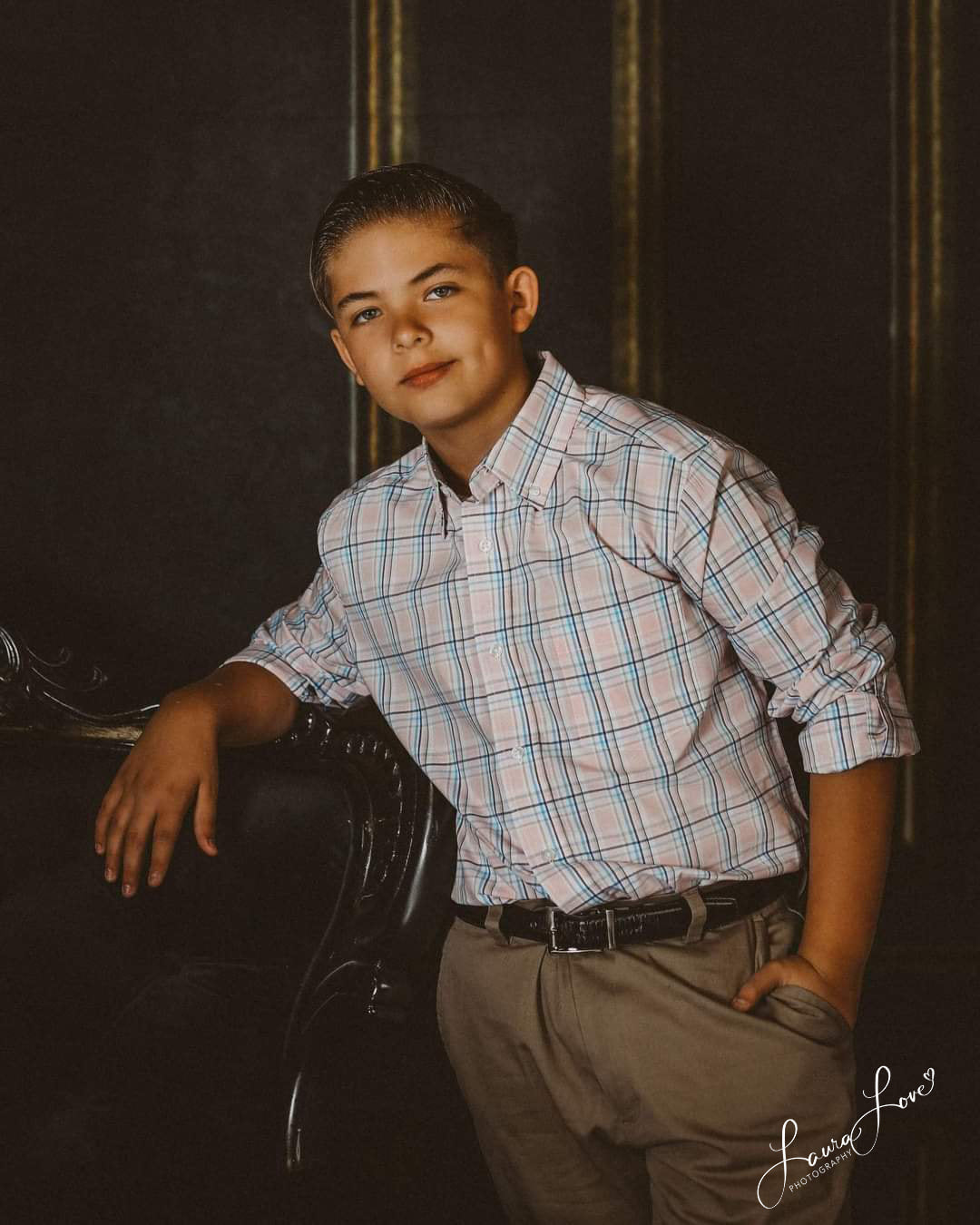 Kate Elegant Retro Dark Green Wall door Backdrop - Kate Backdrop