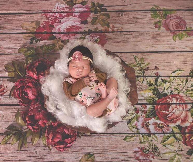 Katebackdrop鎷㈡綖Kate Flowers Wood Backdrop for Photography