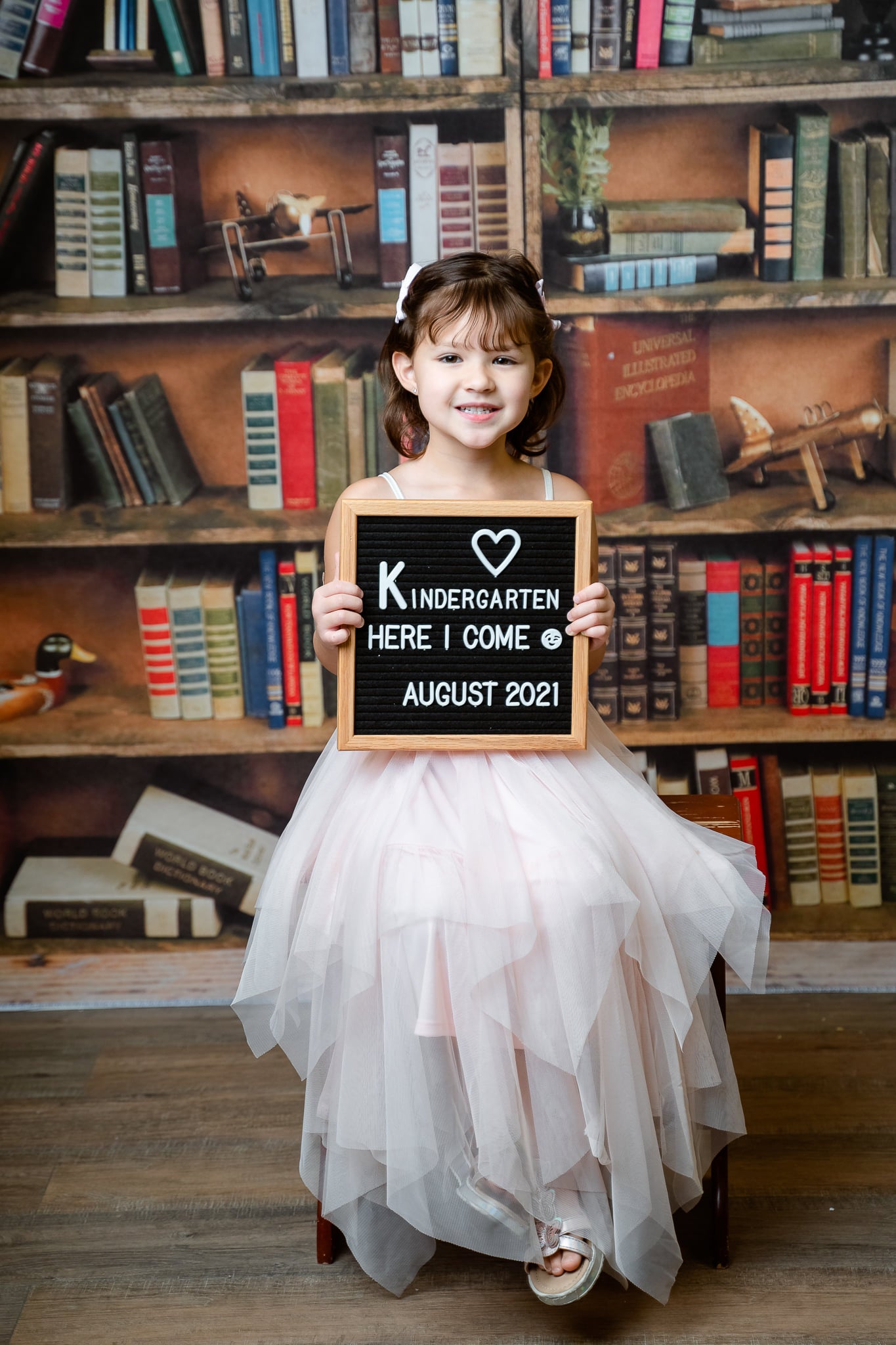 Kate Bookshelf Back to School/Graduation Children Backdrop Designed by Arica Kirby - Kate Backdrop