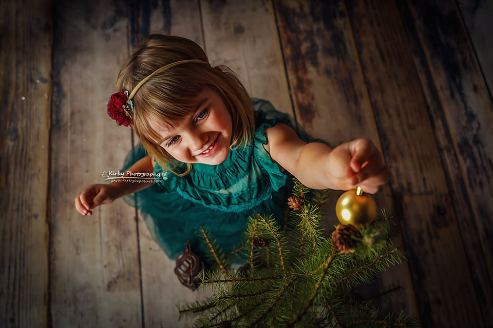 Kate Rustic Wood Dark Planks Rubber Floor Mat Designed by Arica Kirby - Kate Backdrop