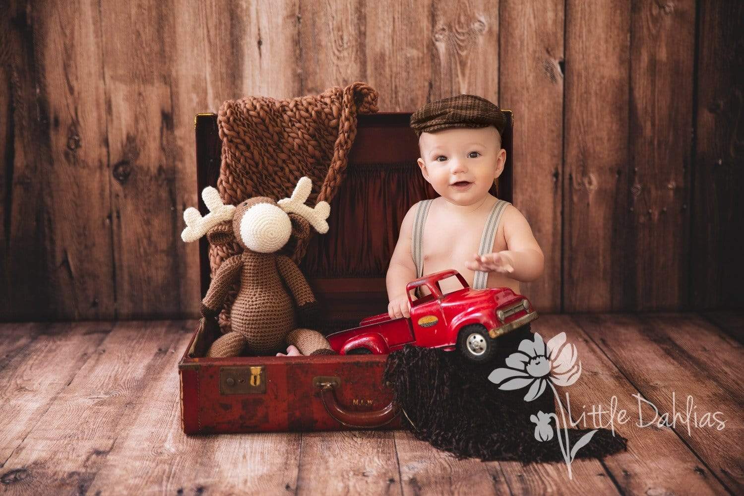 Kate Retro Style Dark Brown Wood Wall Backdrops - Katebackdrop