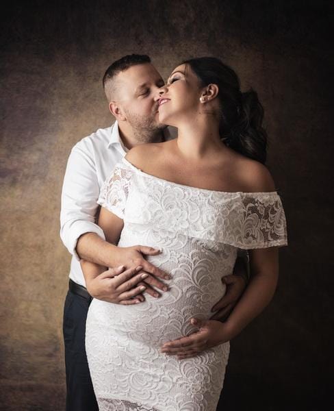 Kate Dark Brown Abstract Texture/Silver Gray Texture Collapsible Backdrop Photography 5X6.5ft(1.5x2m) - Kate Backdrop