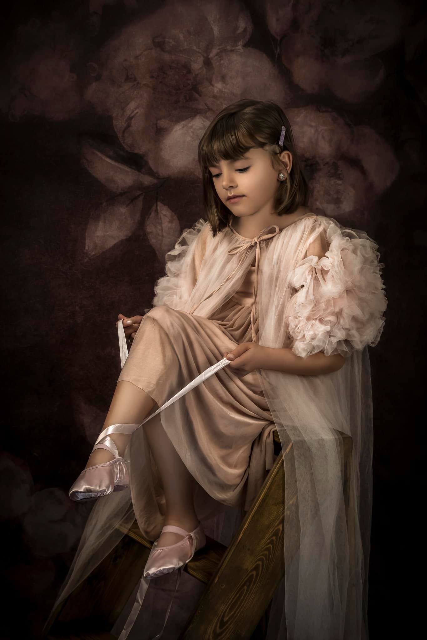 Kate Abstract Flower Backdrop Hand Painted Texture Designed by GQ - Kate Backdrop