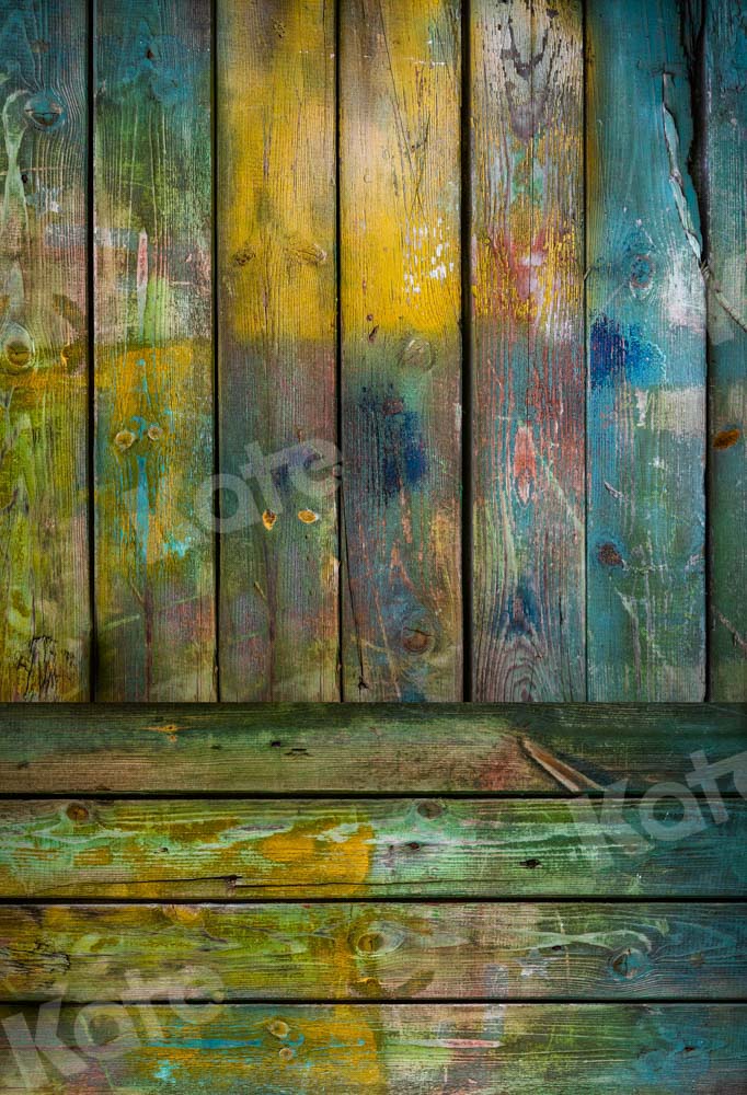 Kate Artistic Old Wood Plank Backdrop Designed by Chain Photography