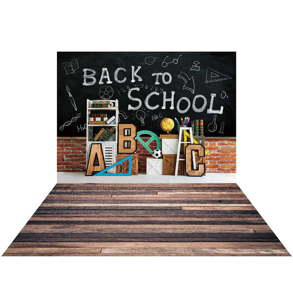 Kate Back To School Backdrop Designed by Emetselch+Wood Barn Rubber Floor Mat - Kate Backdrop