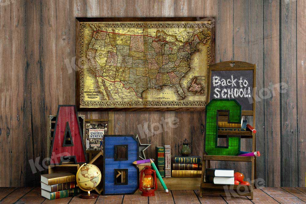 Kate Back to School Backdrop Geography Designed by Emetselch