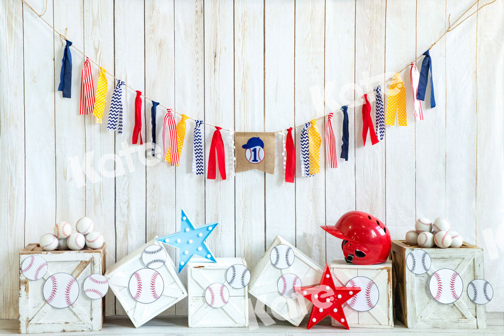 Fondo de béisbol de madera diseñado por Emetselch