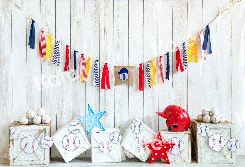 Fondo de béisbol de madera diseñado por Emetselch