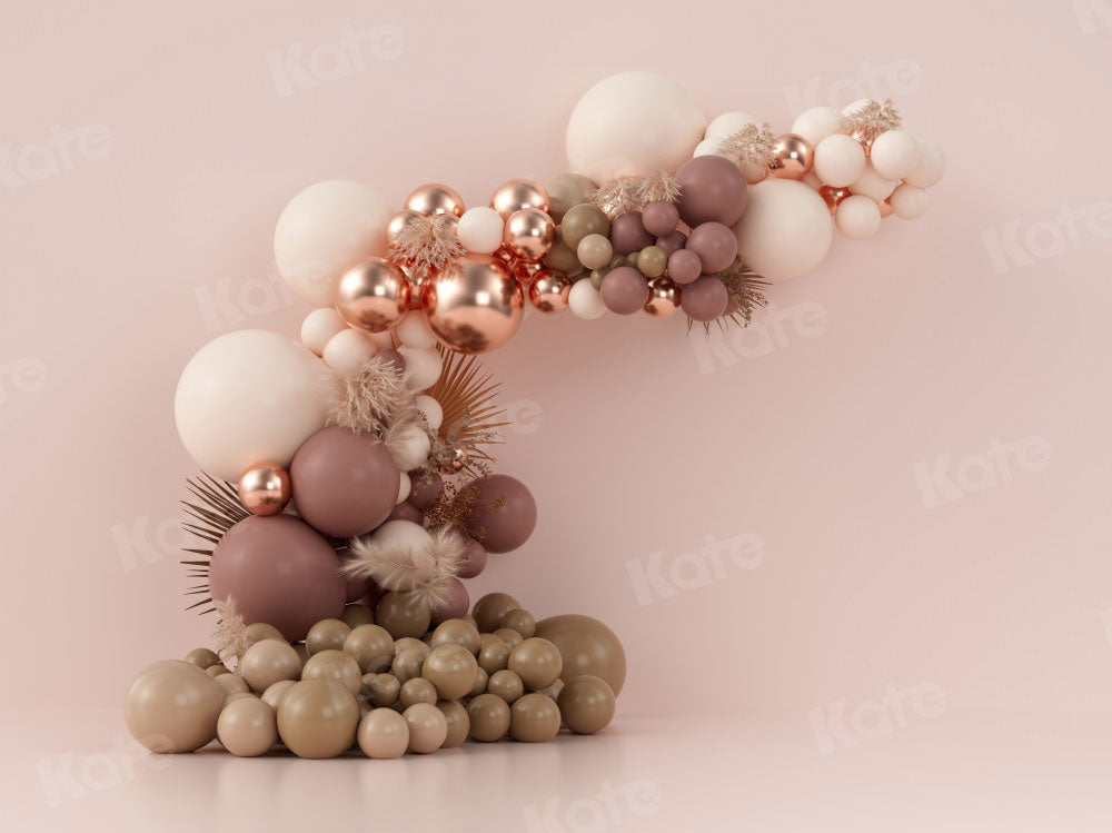 Palloncini Boho per la Sfondo Smash Cake di Compleanno Progettato da Uta Mueller Photography