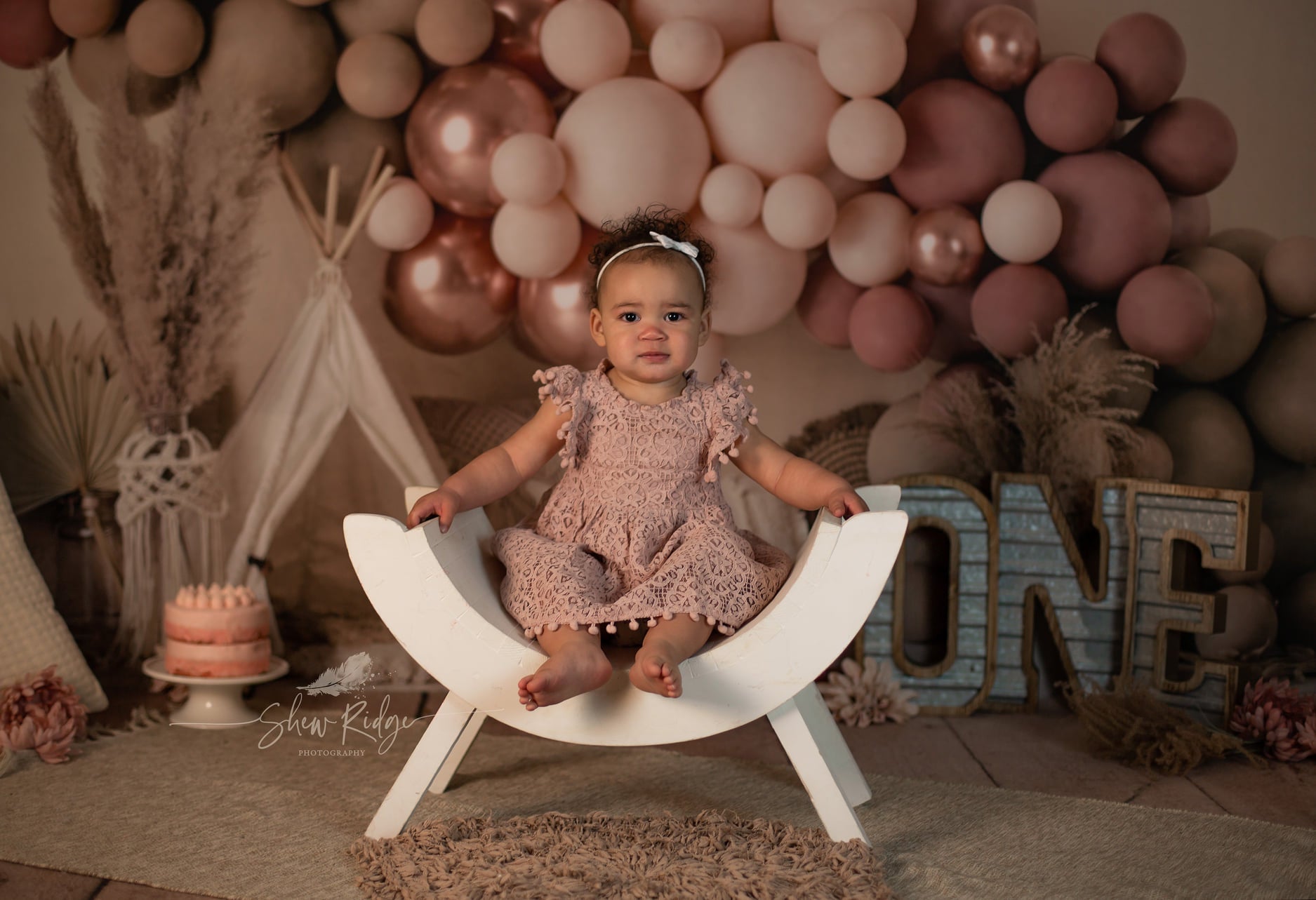 Kate Boho Balloons Tent Spring Backdrop Designed by Mandy Ringe Photography