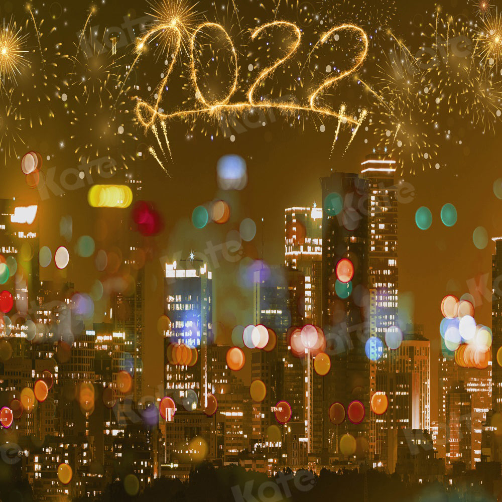 Kate Bokeh Backdrop Fireworks New Year City for Photography