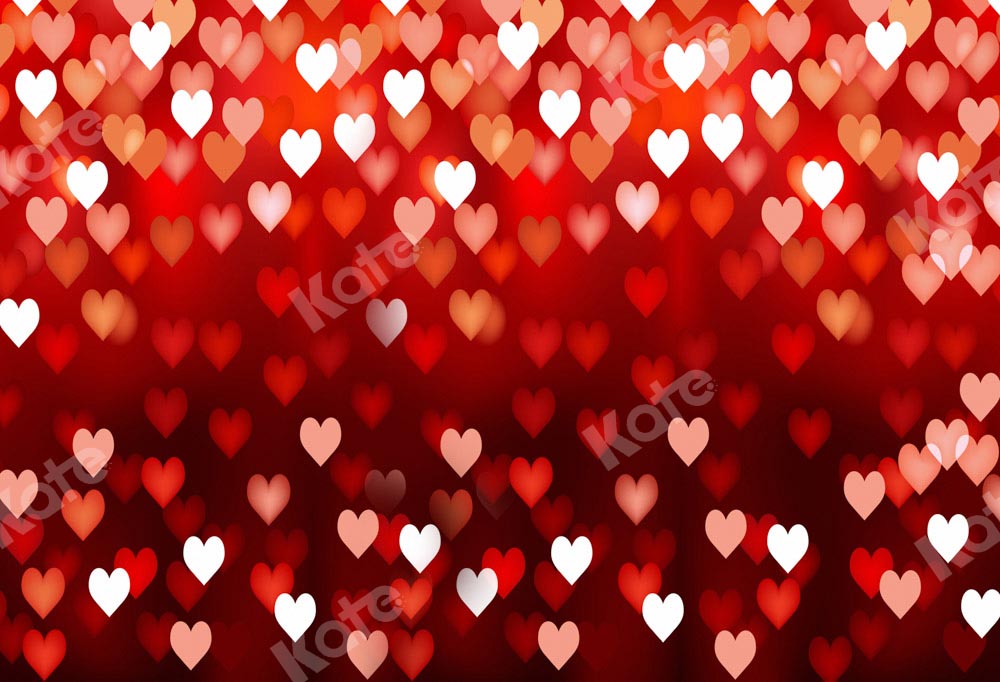 Kate Bokeh Valentine's Day Backdrop Red Defocus Designed by Kate Image