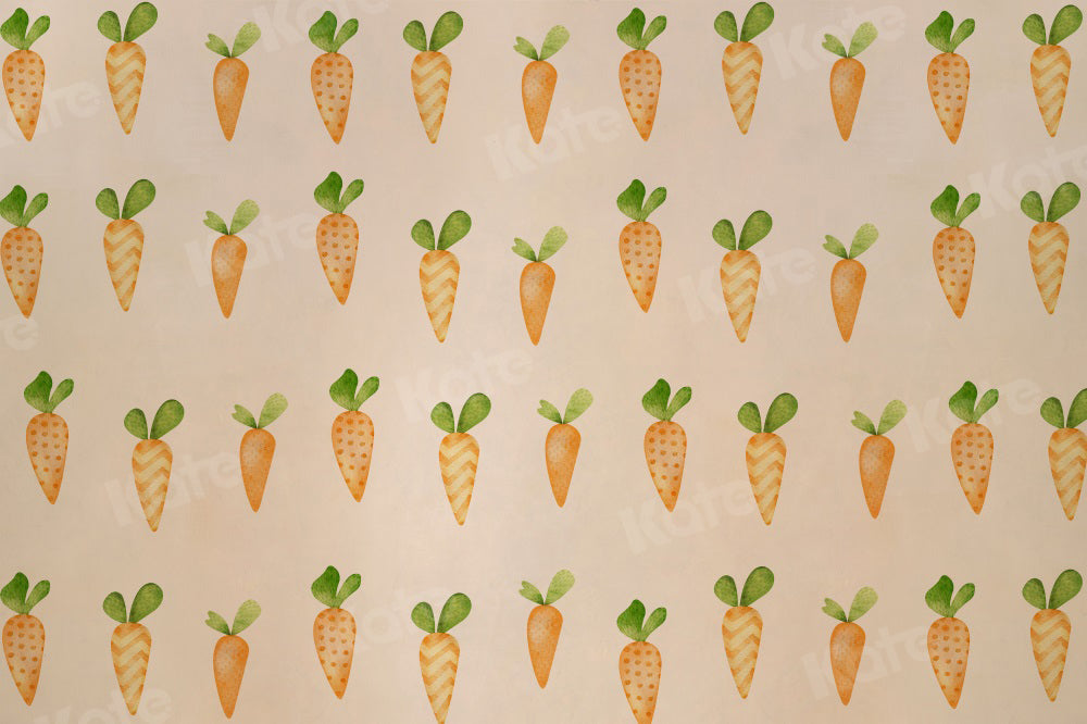 Fondo de zanahoria para fotografía infantil