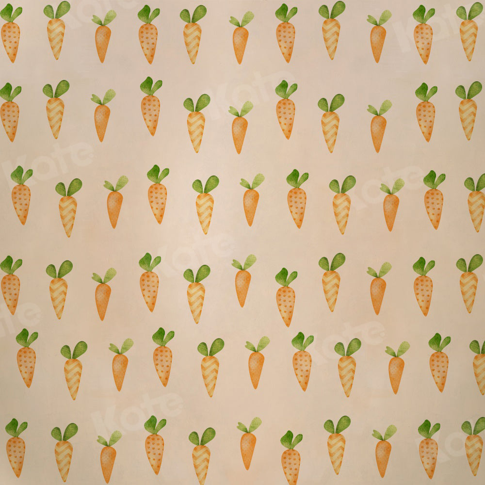 Fondo de zanahoria para fotografía infantil