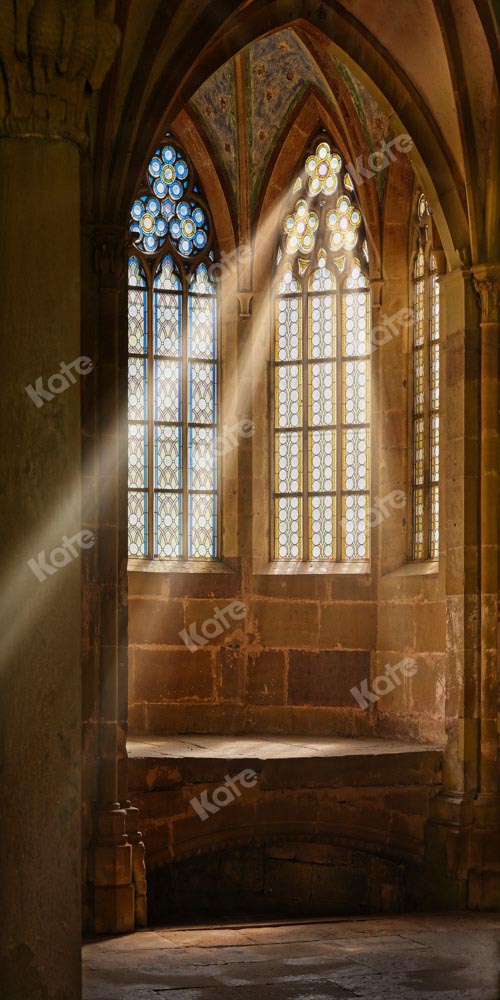Raamachtergrond Kerk Zonlicht Gebouw Ontworpen door Chain Photography