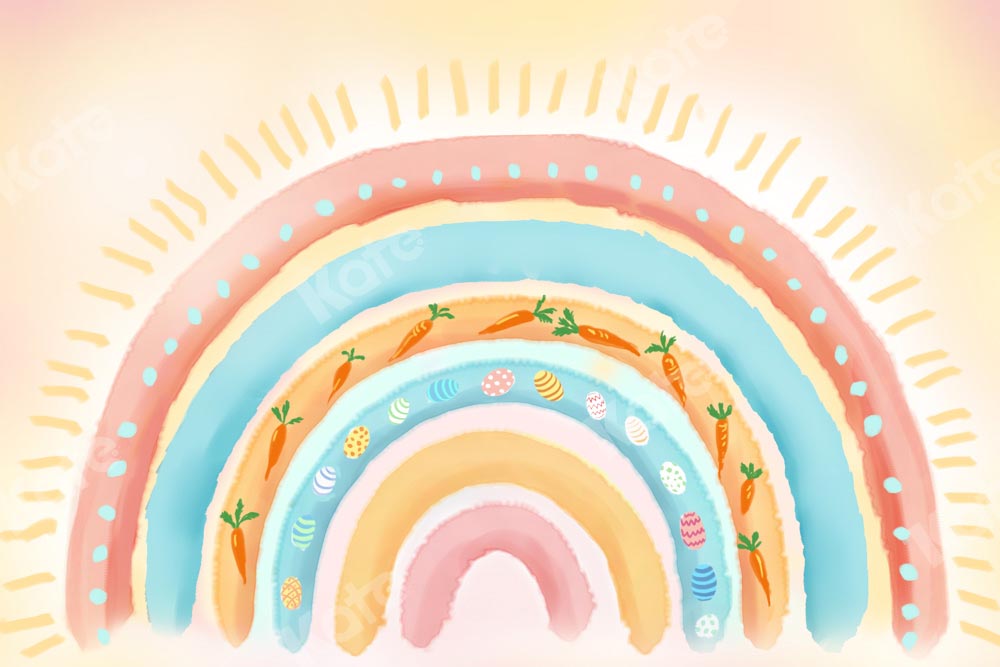 Kate Easter Backdrop Rainbow Birthday Designed by GQ