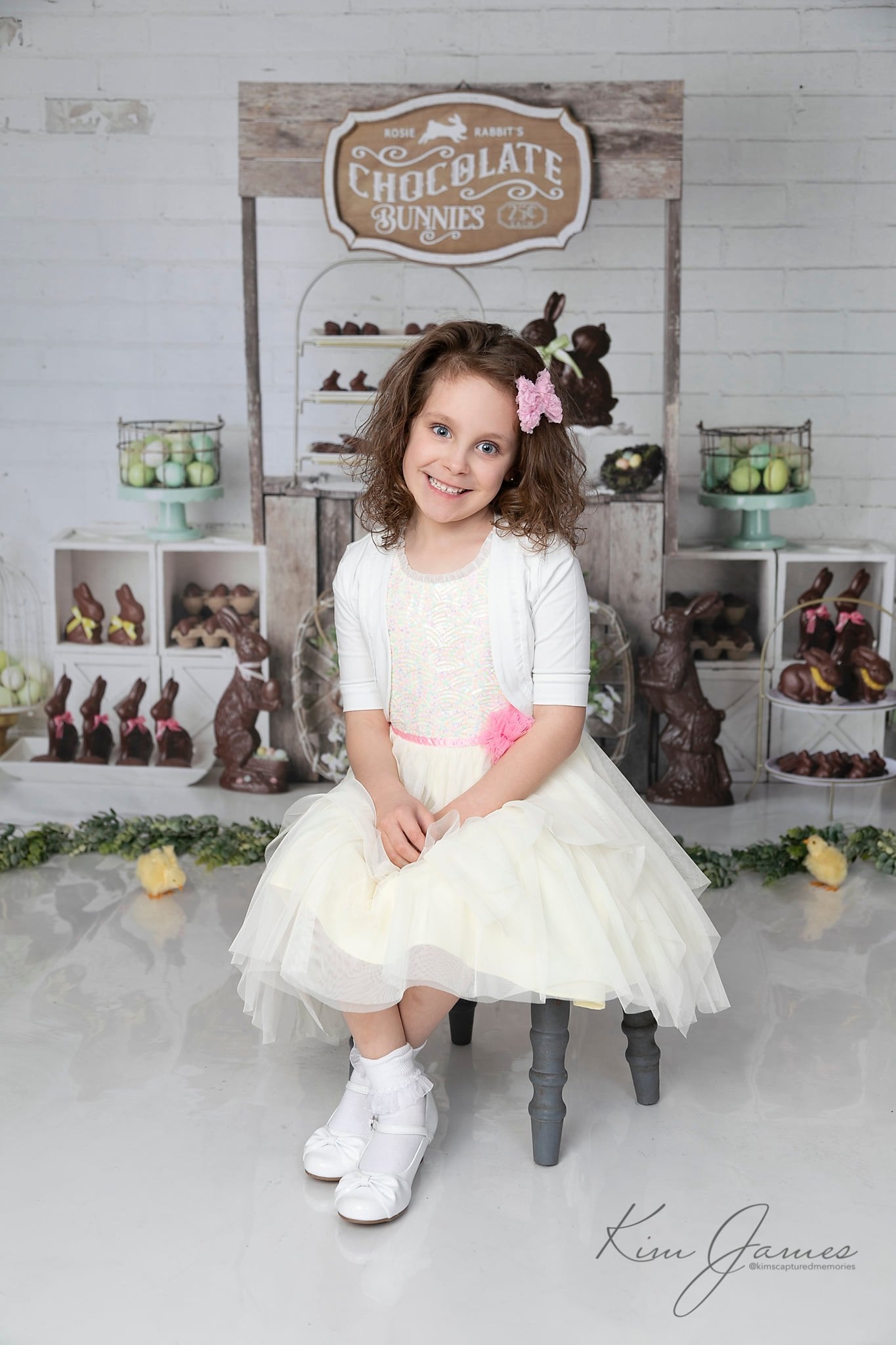 Kate Easter Chocolate Bunnies Backdrop Designed by Mandy Ringe Photography - Kate Backdrop