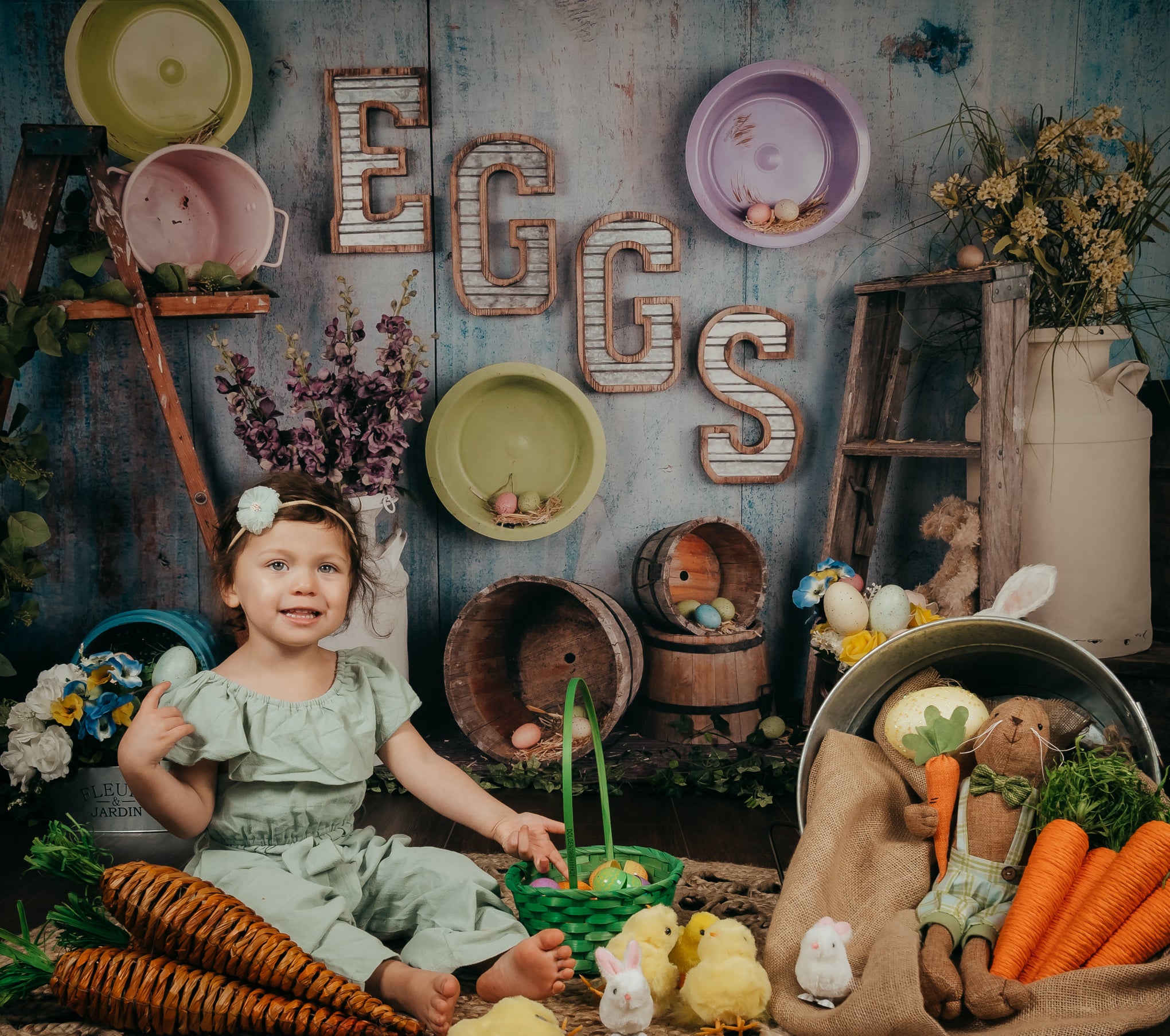 Kate Egg-celent Easter Backdrop designed by Arica Kirby - Kate Backdrop