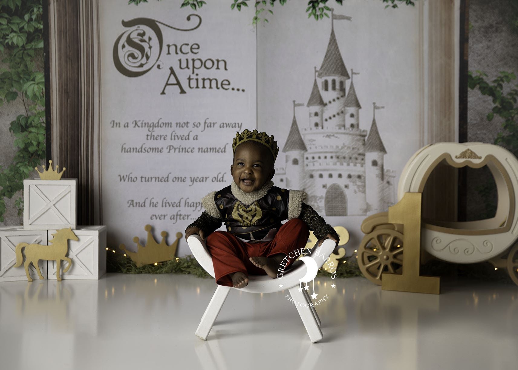 Kate Fairy Tale Once open a time Backdrop Castle Book Story Designed By JS Photography - Kate Backdrop