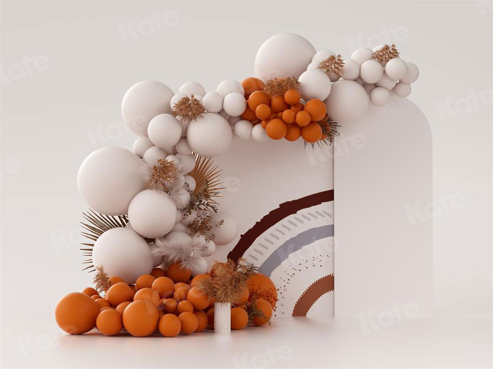 Diseño de Fondos Boho Balloon para Smash Cake, por Donde Uta Mueller Fotografía.