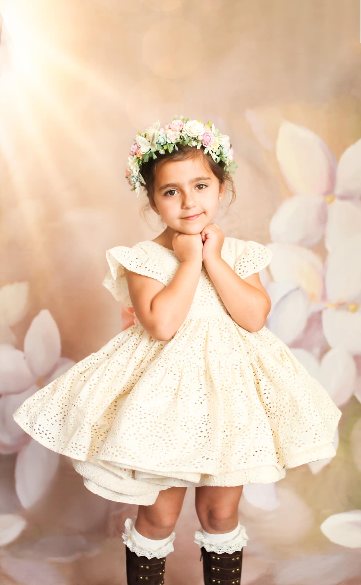 Kate Flower Art Backdrop Hand Painted Designed by GQ