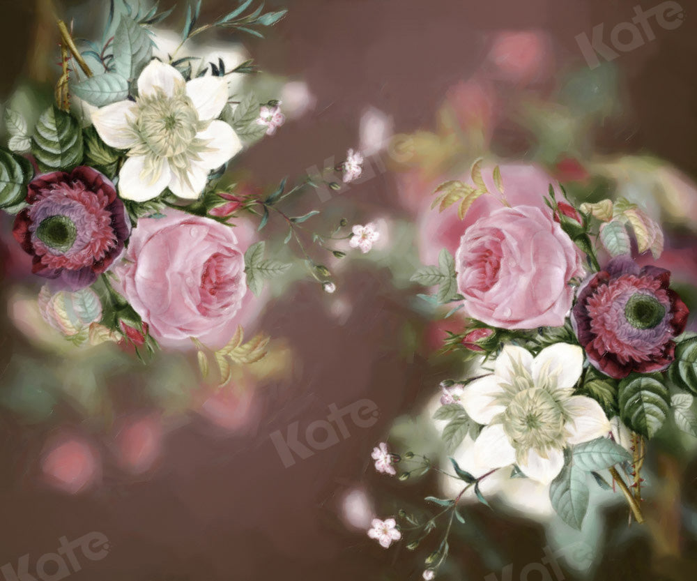 Bloemen achtergrond boudoir ontworpen door GQ