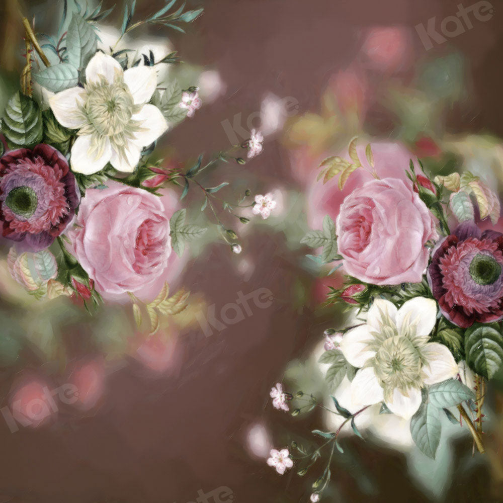 Bloemen achtergrond boudoir ontworpen door GQ