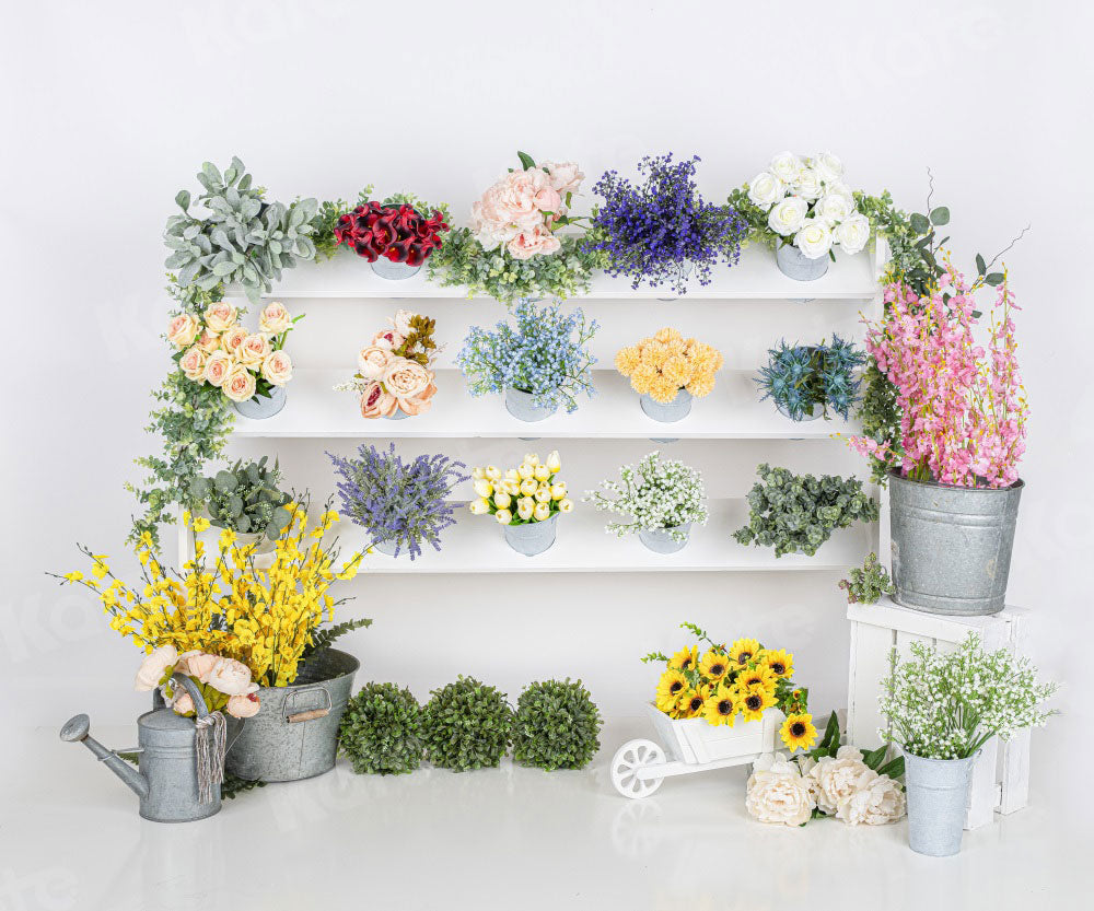 Kate Flowers Shop Spring Backdrop Designed By Moements Photography - Kate Backdrop