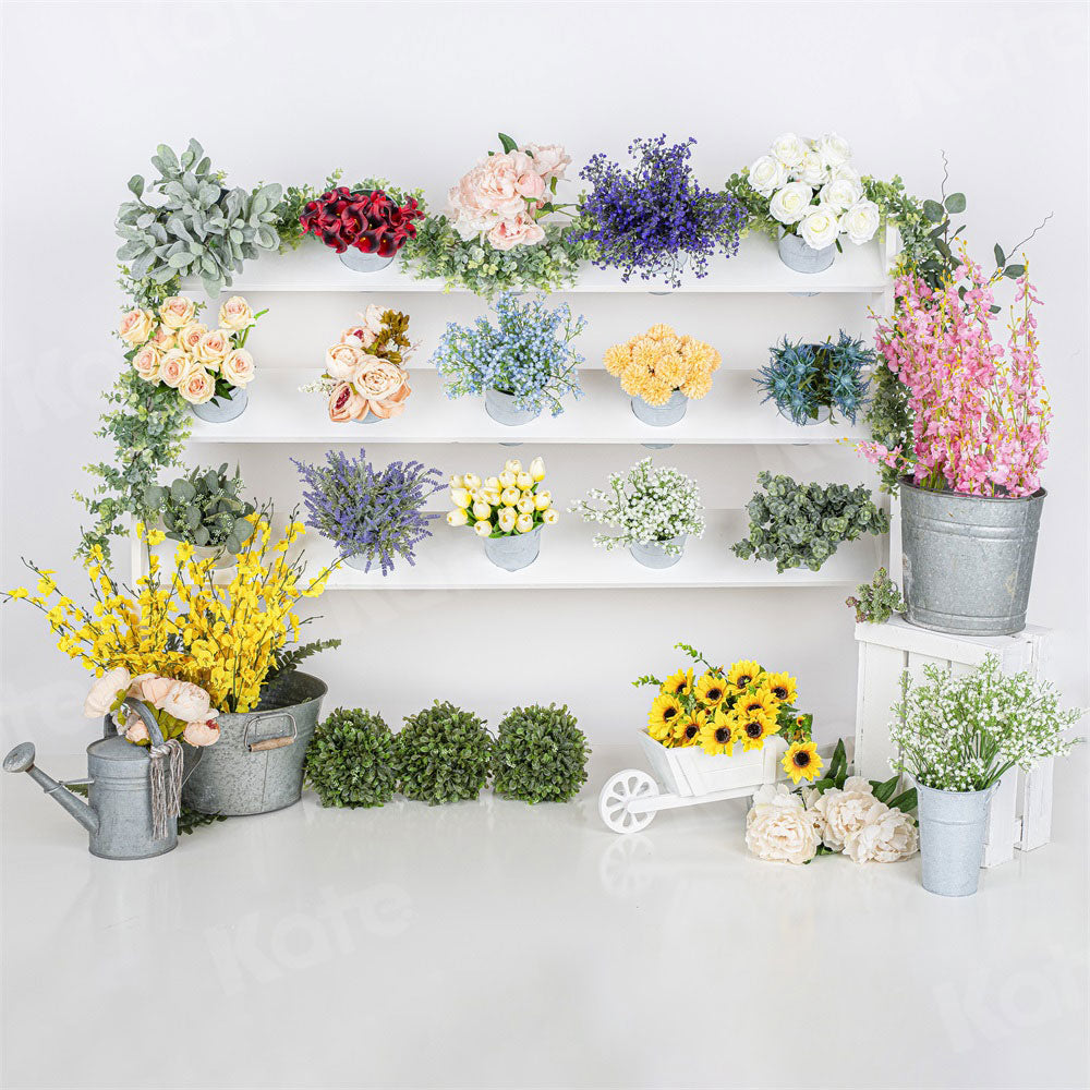 Kate Flowers Shop Spring Backdrop Designed By Moements Photography - Kate Backdrop