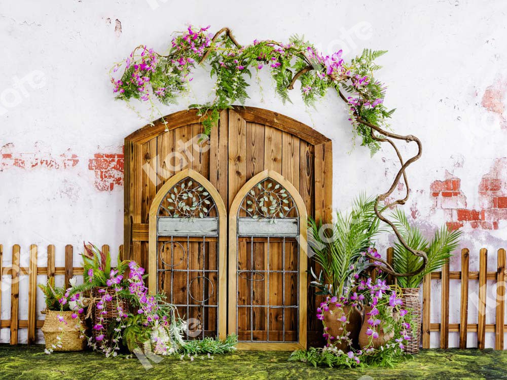 Kate Garden Gate Backdrop Wisteria Flower Designed by Uta Mueller Photography