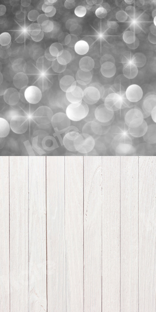 Grijze Bokeh-achtergrond Ontworpen door Chain Photography