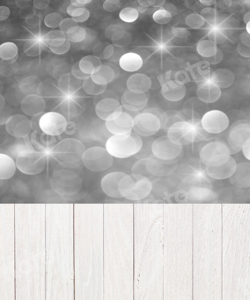 Grijze Bokeh-achtergrond Ontworpen door Chain Photography