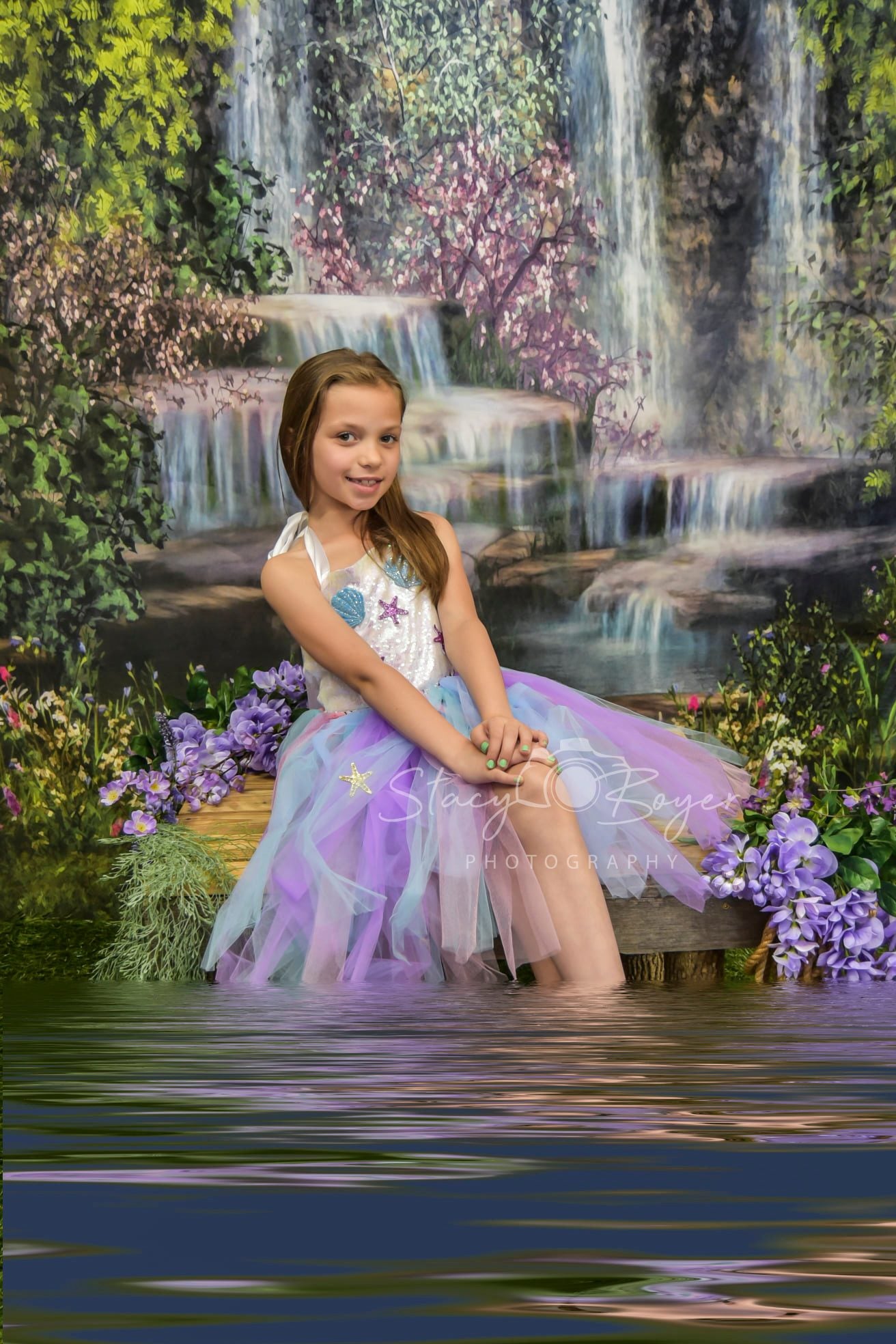 Kate Mermaid Water Summer Backdrop - Kate Backdrop