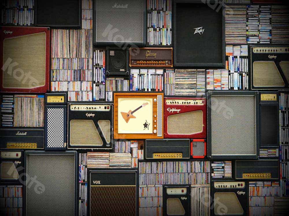 Kate Music Rock Retro Backdrop Designed by Chain Photography