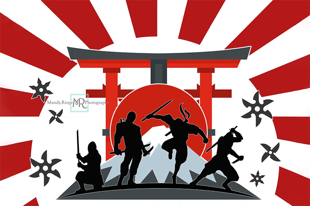 Ninja Karate Verjaardagsfeest Foto Achtergrond Ontworpen door Mandy Ringe Fotografie