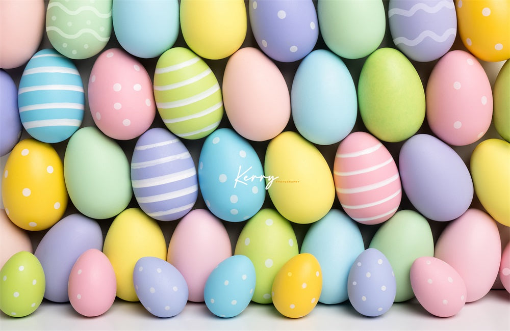 Kate Pastel Easter Egg Backdrop for Photography Designed by Kerry Anderson