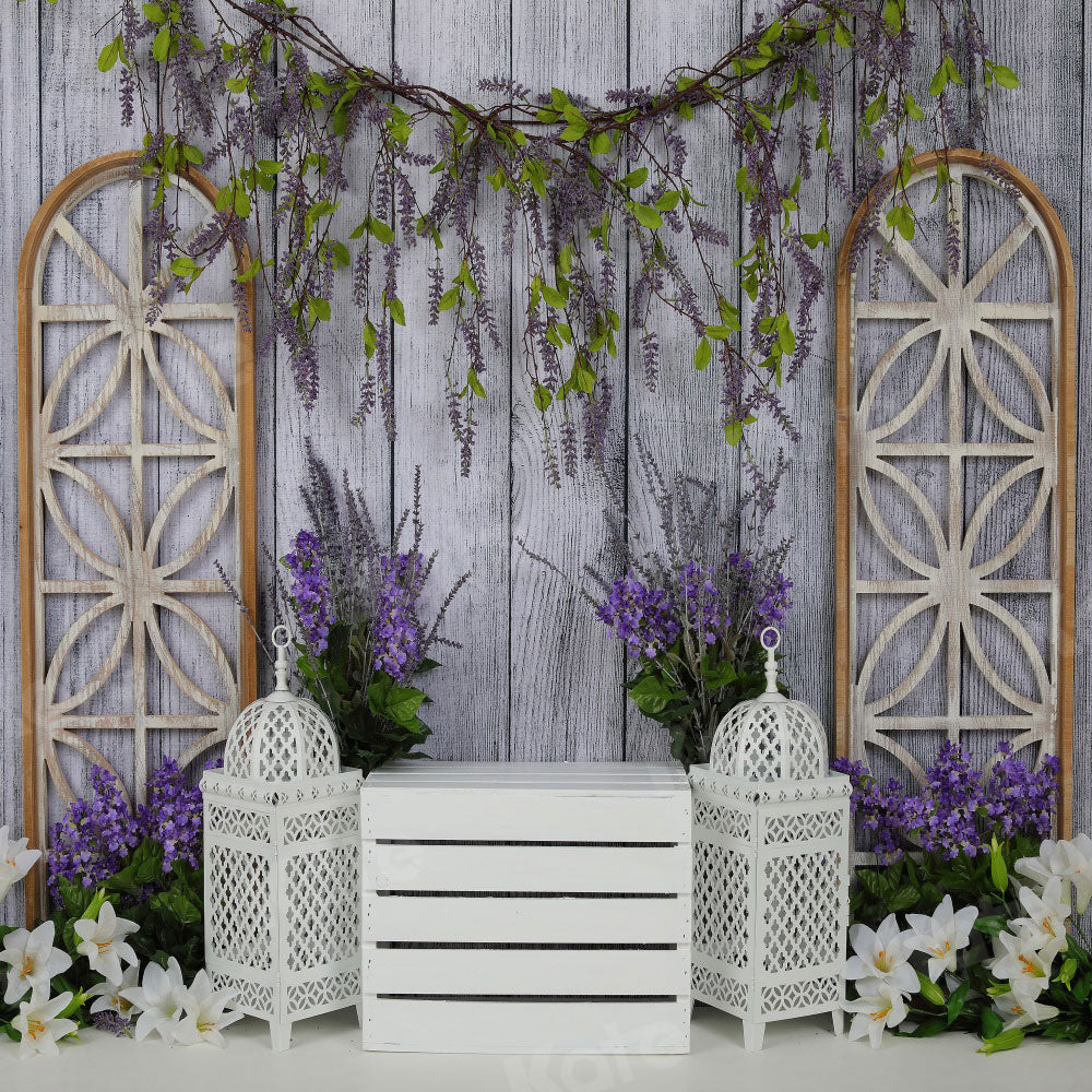 Kate Peaceful Lavender Backdrop for Easter/Spring Photography - Kate Backdrop