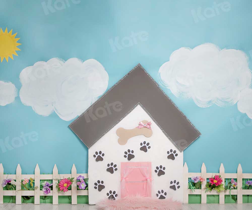 Kate Pet Park Flower Spring Children Backdrop for Photography Designed by Erin Larkins - Kate Backdrop