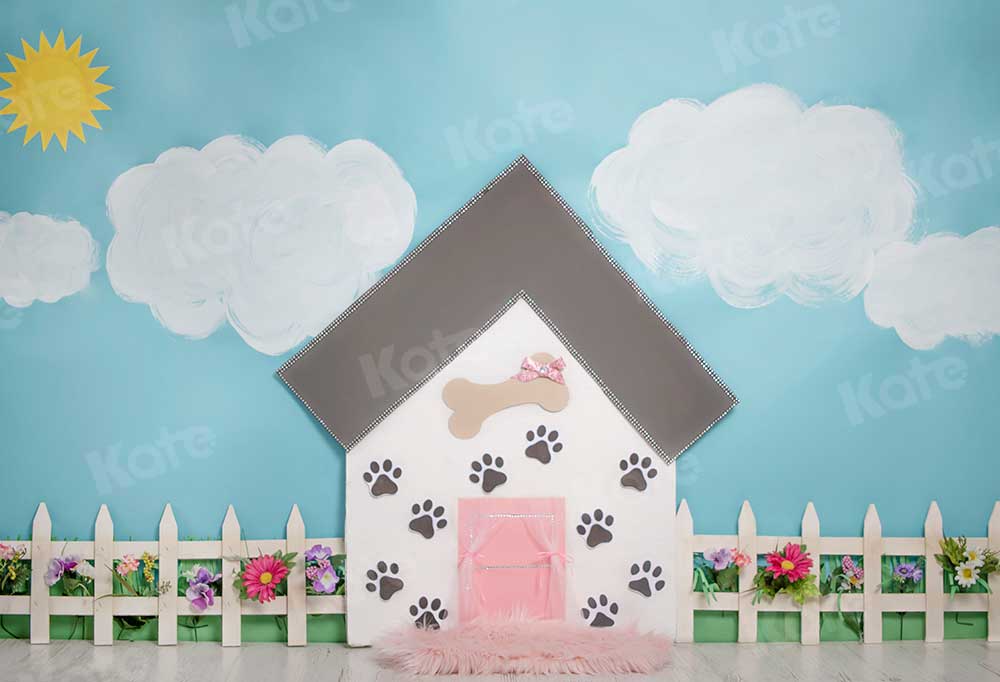 Kate Pet Park Flower Spring Children Backdrop for Photography Designed by Erin Larkins - Kate Backdrop