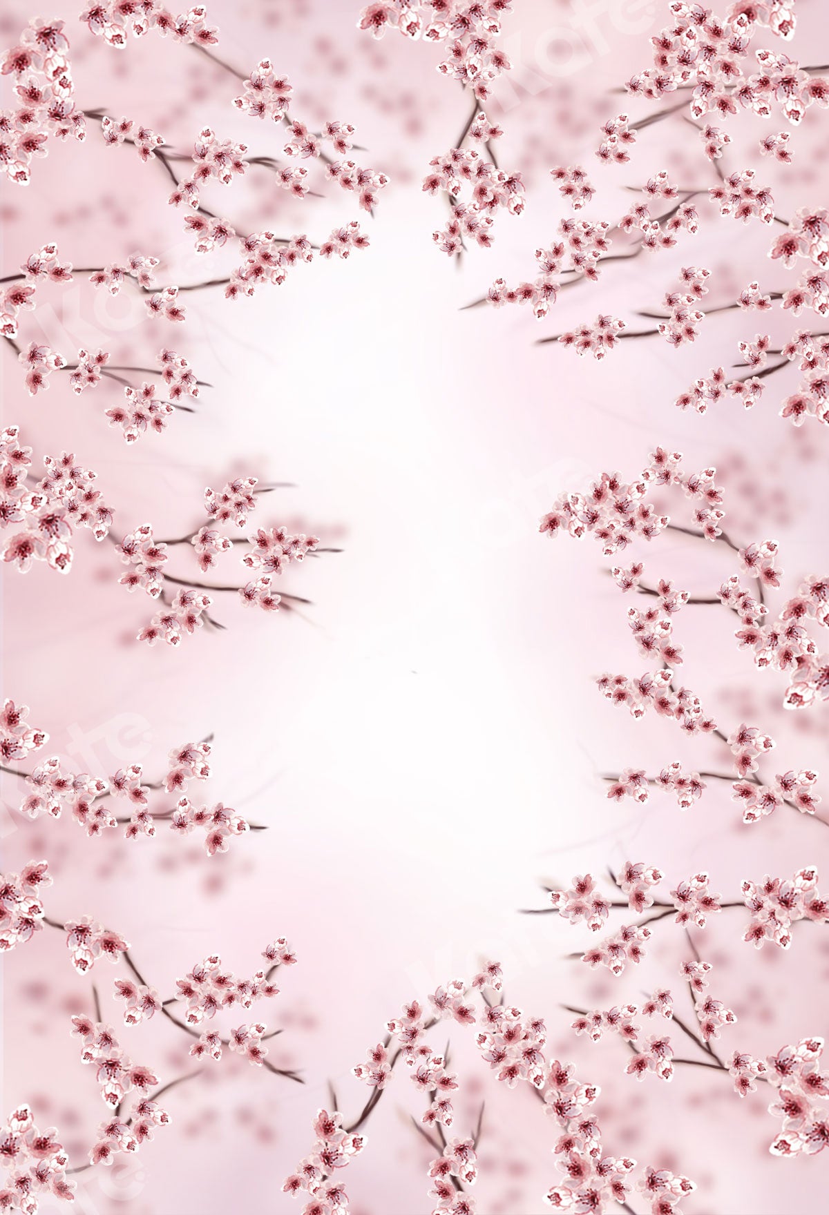 Kate Pink Floral Backdrop Flowers Designed by Veronika Gant - Kate Backdrop