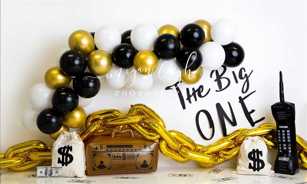 Kate PirateahThe Big One Backdrop Balloon Cake Smash for Photography Designed by Megan Leigh Photography