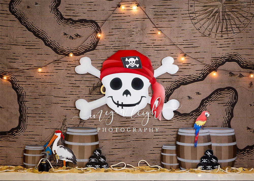Piratahoy Sfondo per Cake Smash per Fotografia Progettato da Megan Leigh Photography