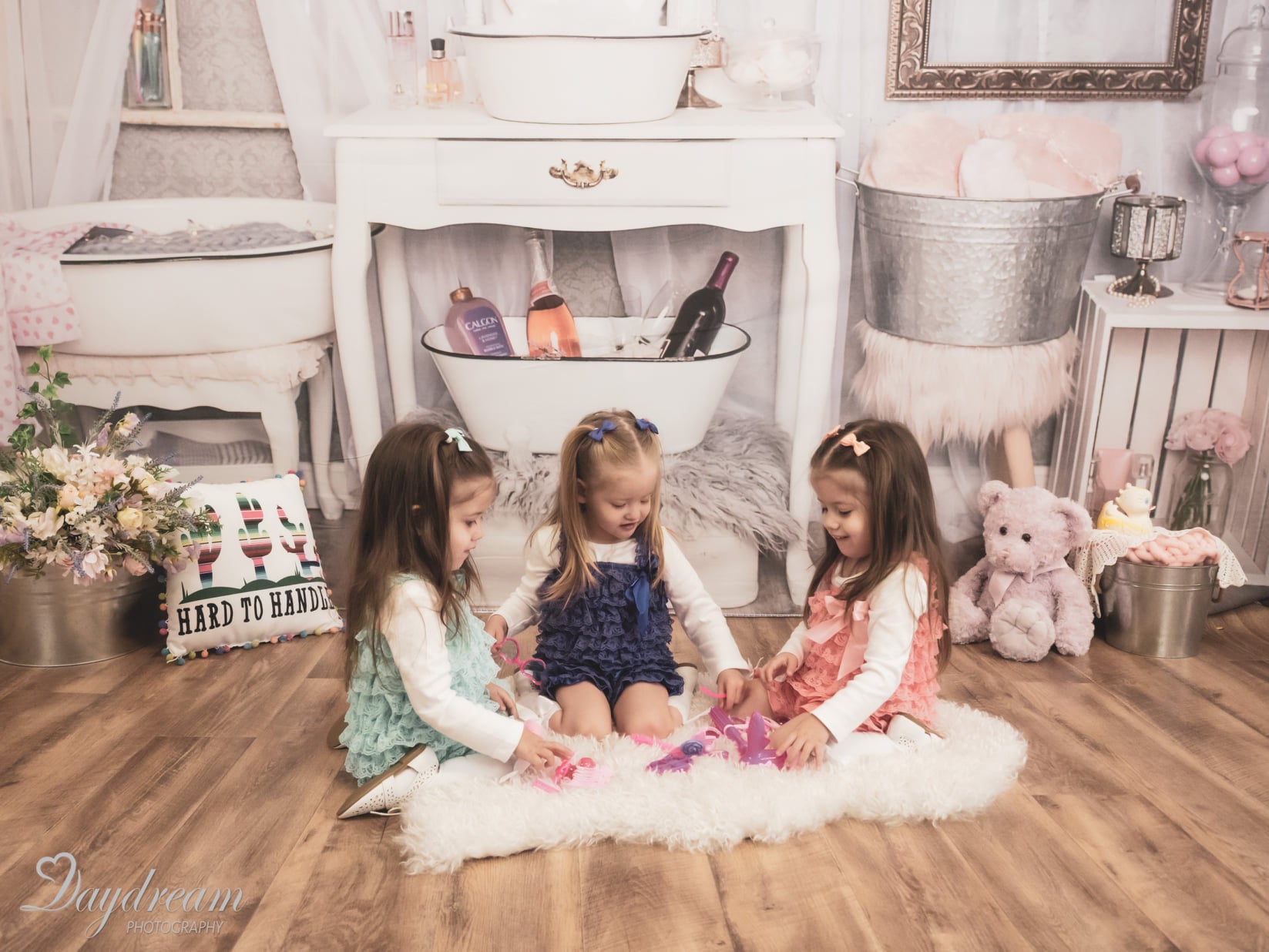 Kate Powder Room Children Backdrop for Photography Designed by Erin Larkins - Kate Backdrop