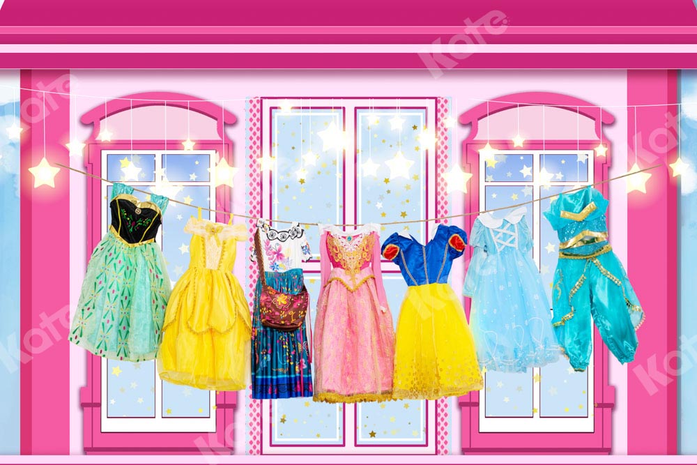 Kate Princess Dress Laundry Backdrop Designed by Emetselch