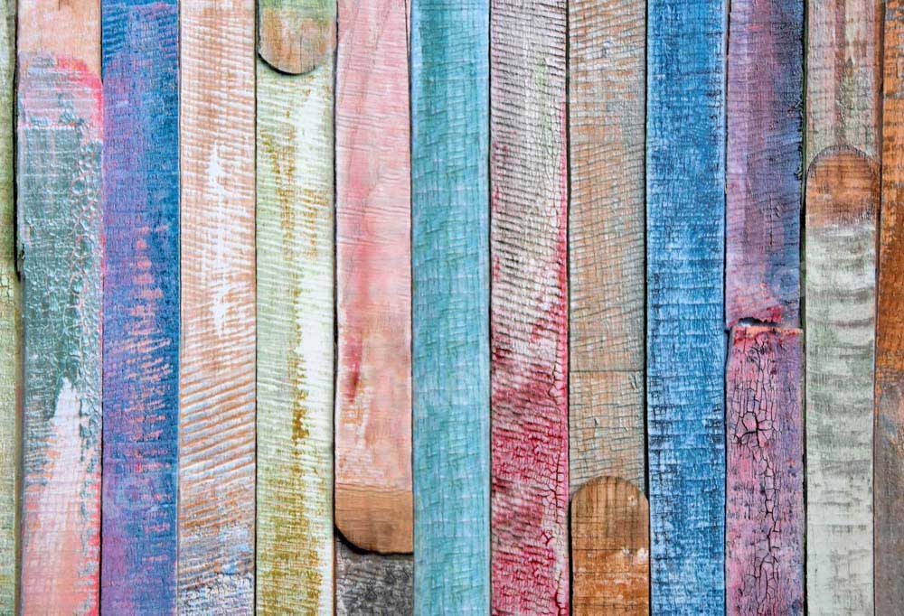 Kate Rainbow Wood Grain Backdrop Designed by Kate Image