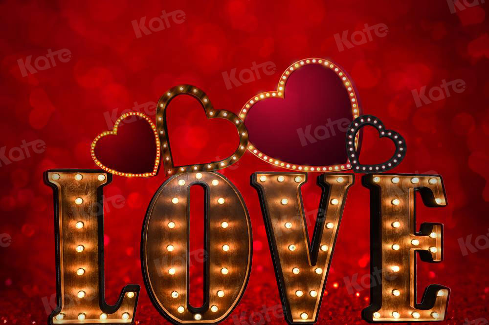 Kate Red Valentine's Day Backdrop Love for Photography